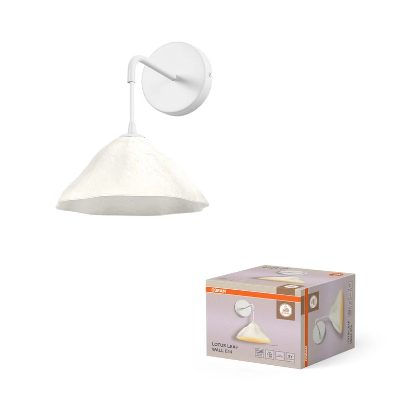 OSRAM DECOR Wandleuchte Decor Lotus Leaf weiß, E14, 219 mm