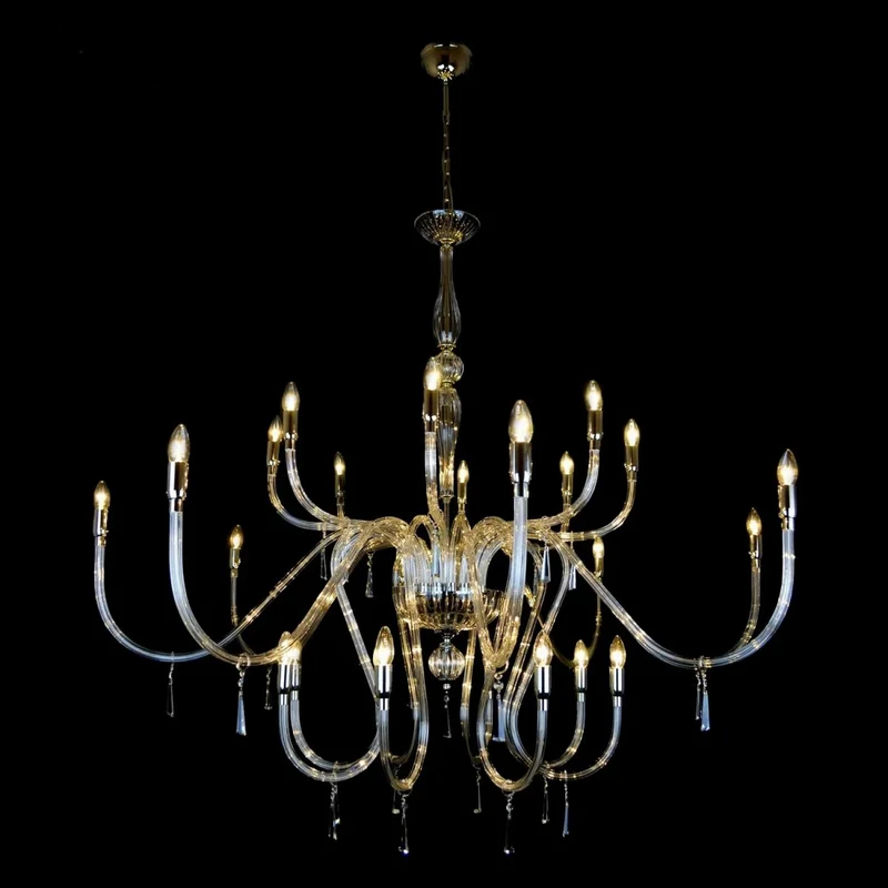Casa Padrino Luxus Barock Kristall Kronleuchter Silber Ø 160 x H. 140 cm - Prunkvolle Messing Kronleuchter mit böhmischem Kristallglas - Barock Möbel - Edel & Prunkvoll