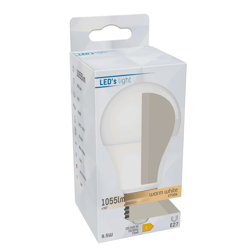 LED Glühbirne E27 9.5W warmweiß Opal A60 - LED's Light
