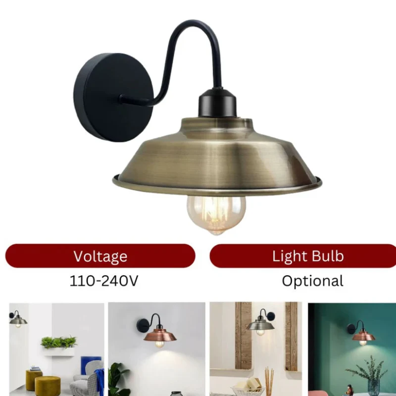 Retro Wandlampe im Industrie-Stil Schwanenhals ~2002