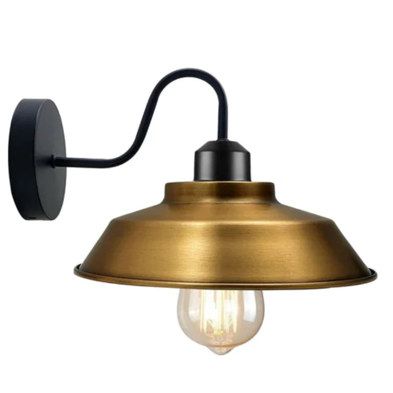 Retro Wandlampe im Industrie-Stil Schwanenhals ~2002
