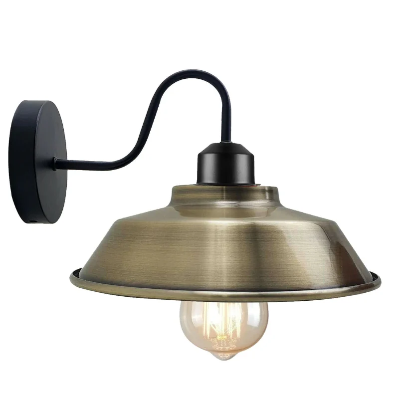 Retro Wandlampe im Industrie-Stil Schwanenhals ~2002