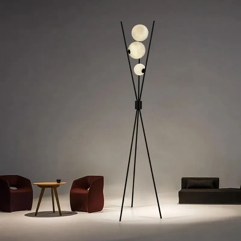 Vielseitige Stehlampe mit transparenten Glaskugeln – Vera