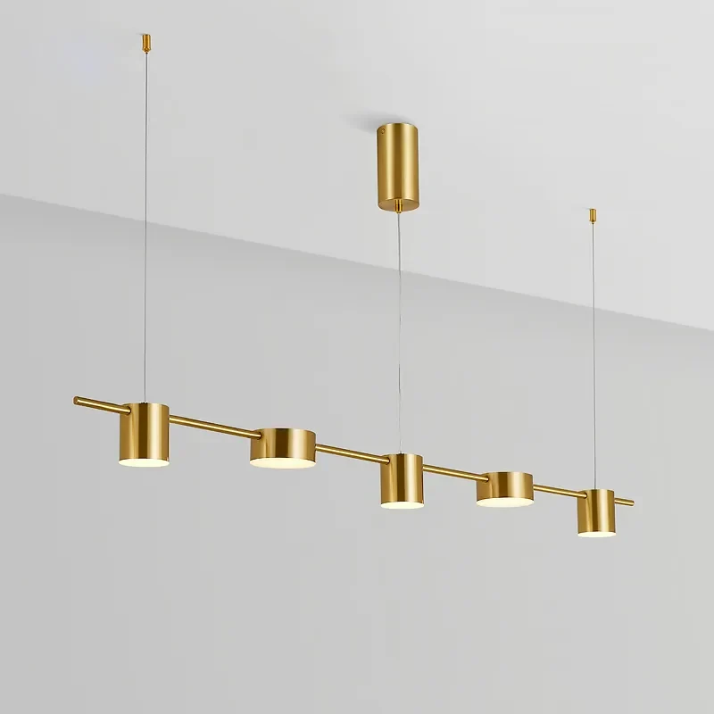 Metall-Hängeleuchte Gold Schwarz Stimmungsvolles Licht – Moderato