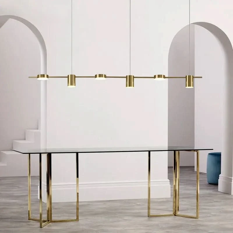 Metall-Hängeleuchte Gold Schwarz Stimmungsvolles Licht – Moderato