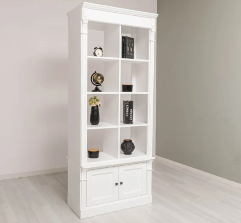 Casa Padrino Bücherregal im Landhausstil, 90 x 53 x 220 cm
