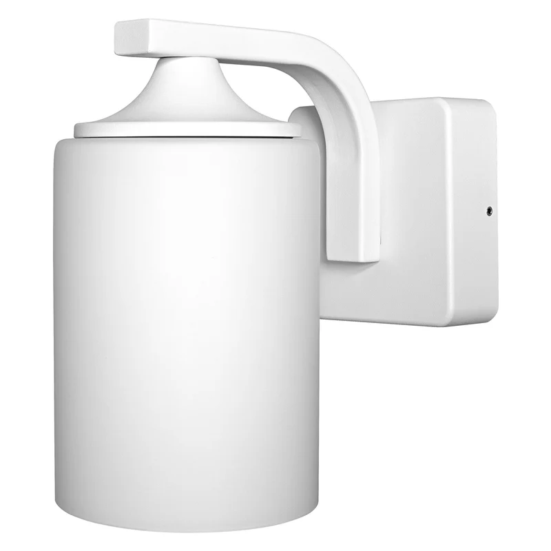 OSRAM ENDURA Classic Wandleuchte, Weiß, E27, IP43, Aluminiumgehäuse, Glasdiffusor, geeignet für Außenbereiche, ohne Leuchtmittel.