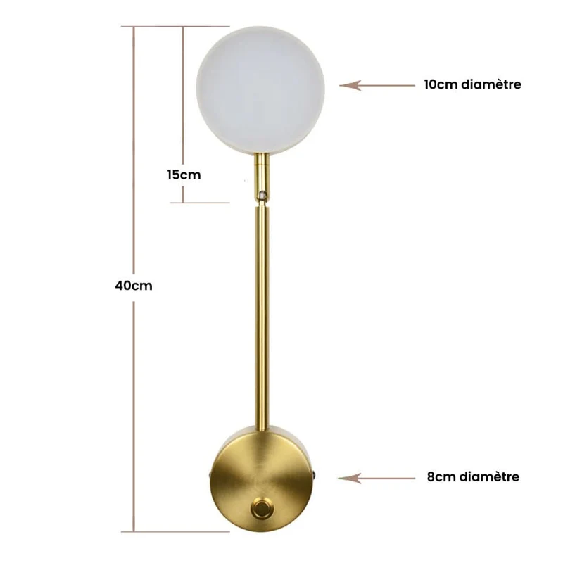 350° Drehbare Wandleuchte Elegantes Design – Rotatif
