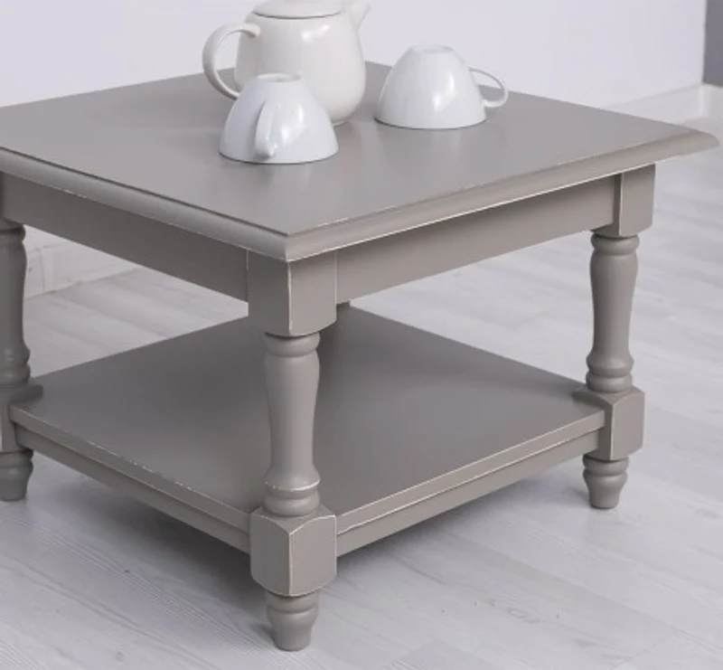 Casa Padrino Couchtisch im Landhausstil, 65 x 65 x 45 cm