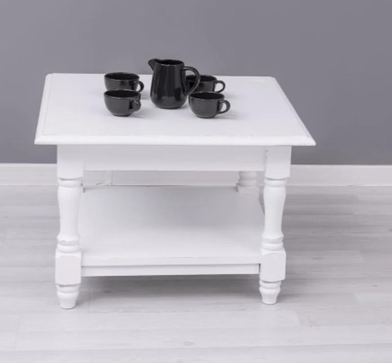 Casa Padrino Couchtisch im Landhausstil, 65 x 65 x 45 cm
