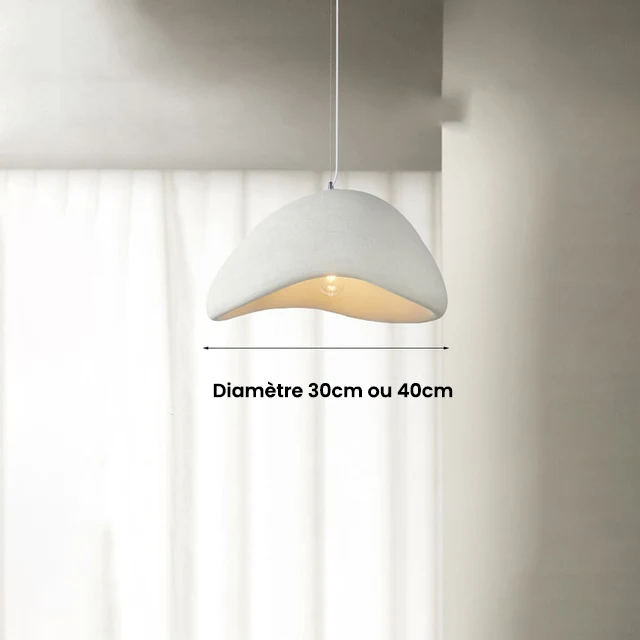 Nordische Design-Pendelleuchte in Weiß für entspannende Atmosphäre – Pura