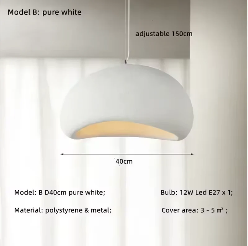 Nordische Design-Pendelleuchte in Weiß für entspannende Atmosphäre – Pura