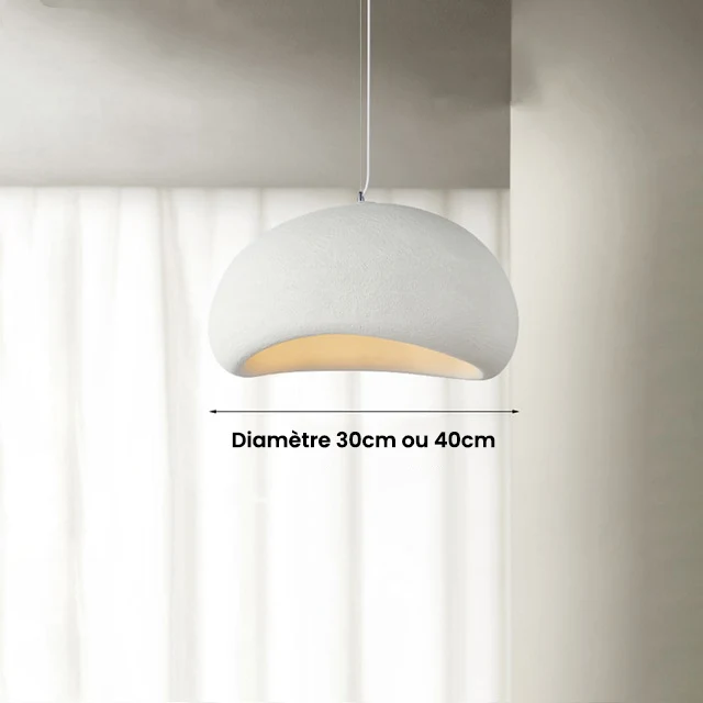 Nordische Design-Pendelleuchte in Weiß für entspannende Atmosphäre – Pura