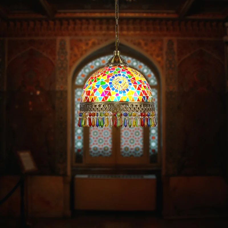 Mosaik-Kronleuchter - Marokkanische & Türkische Stile (Syadi Lighting)~2748