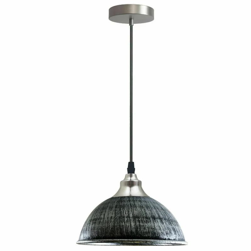 LEDSONE Deckenleuchte Silber 21cm E27 Pendelleuchte ~2158