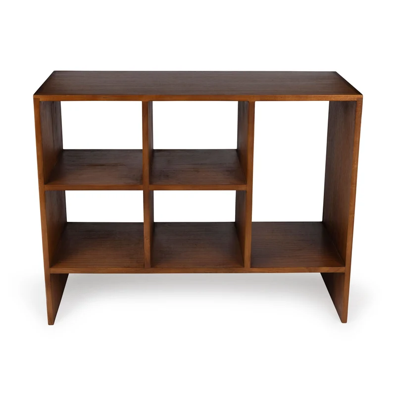 Regal Mid-Century Book Rack 5 dunkelbraun - Detjer