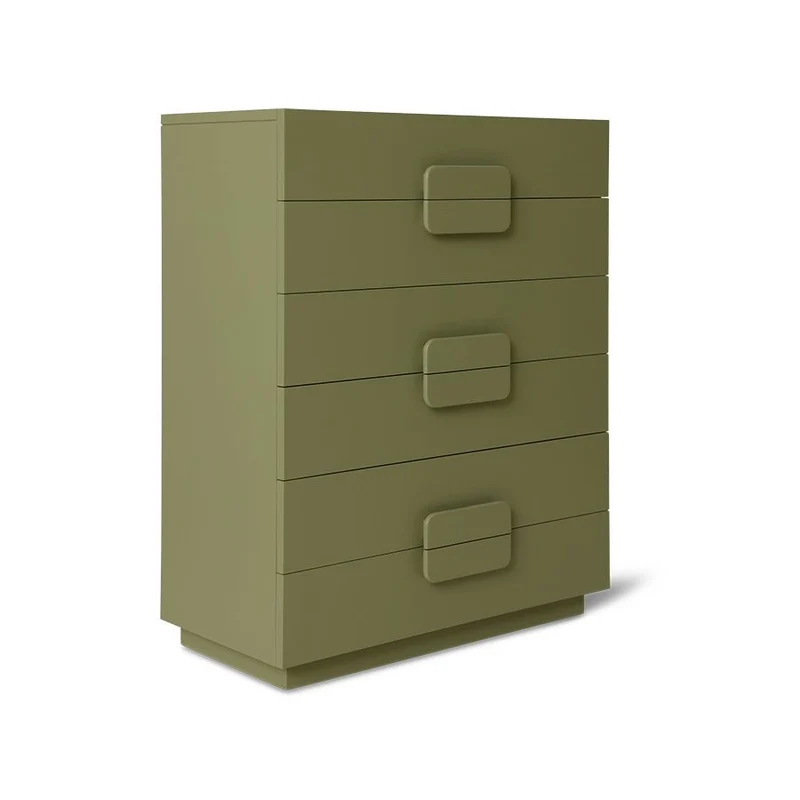Schubladenschrank Spacious Drawer army green (80x40,5x98 cm) - HKliving