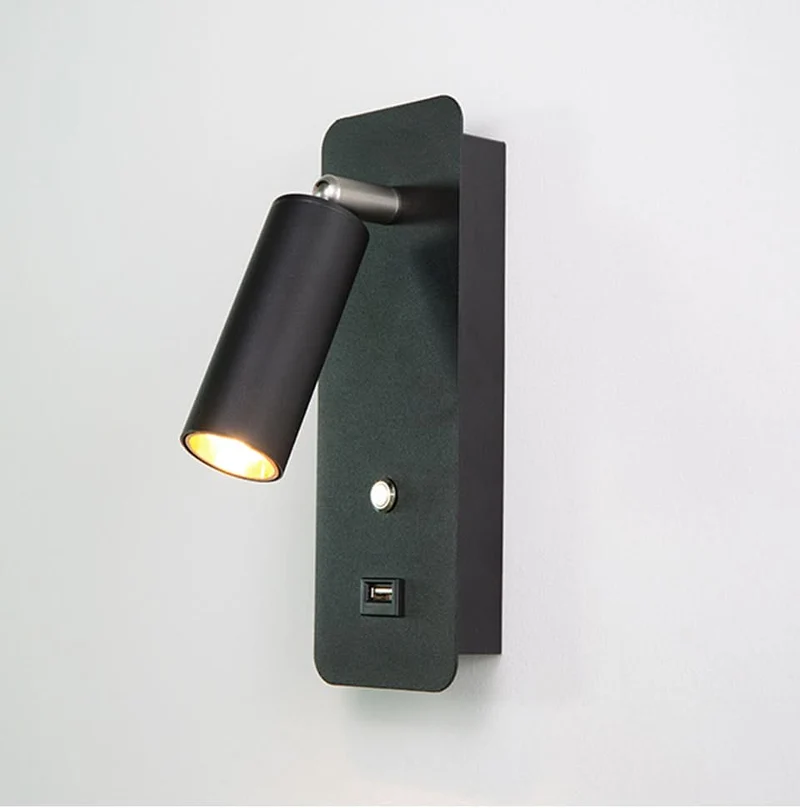 Minimalistische USB-Wandleuchte mit praktischem Design – Connexion