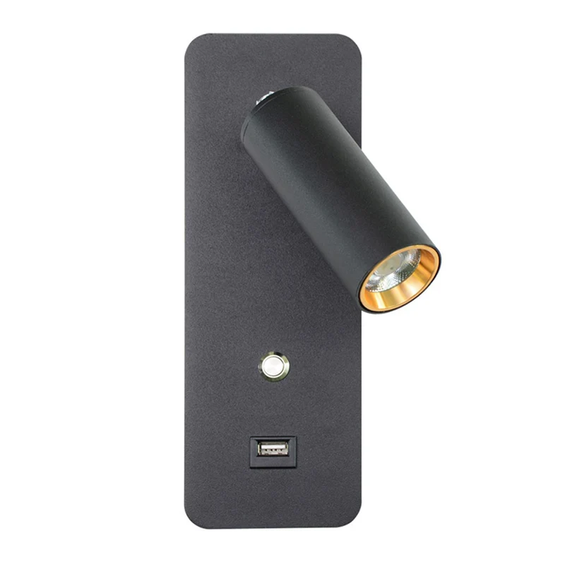 Minimalistische USB-Wandleuchte mit praktischem Design – Connexion