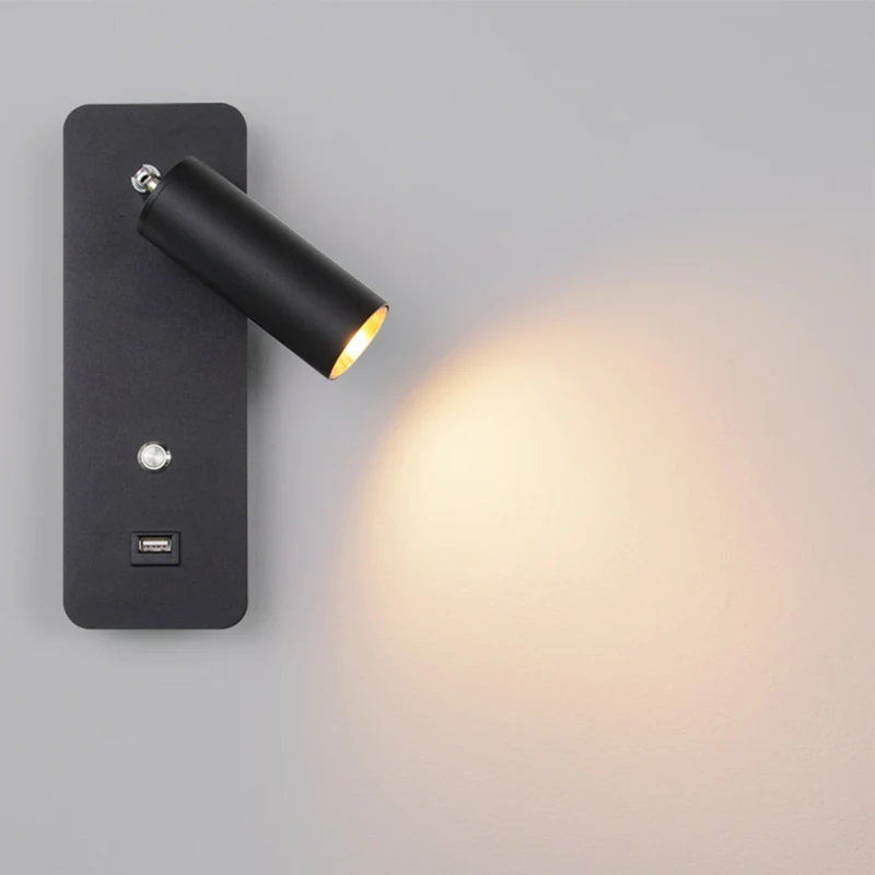 Minimalistische USB-Wandleuchte mit praktischem Design – Connexion