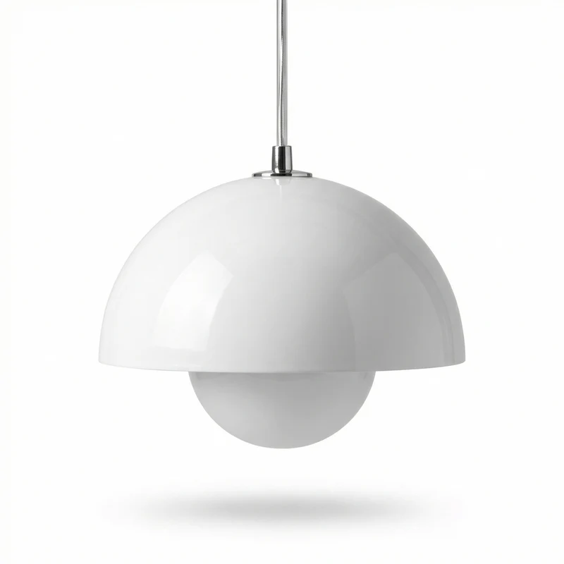 Moderne Glaskugel-Hängeleuchte mit vielseitigem Stil – Chromafil