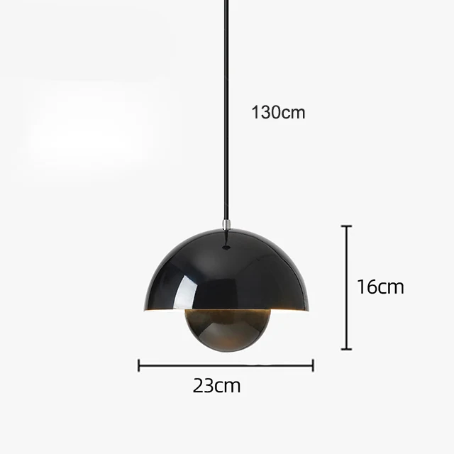 Moderne Glaskugel-Hängeleuchte mit vielseitigem Stil – Chromafil
