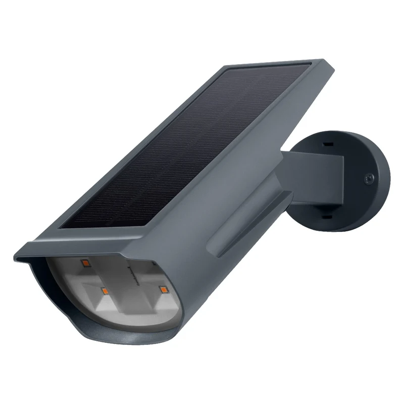 OSRAM Solar-Spot RGB & Warmweiß mit Erdspieß und Wandhalterung, Tageslichtsensor, IP44-Schutz, solarbetriebener Strahler für Garten und Terrasse