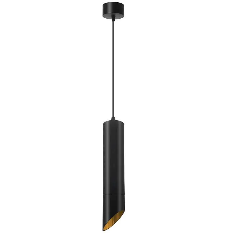 Ledsone Zylinder Pendelleuchte Schwarz-Gold GU10 ~2613