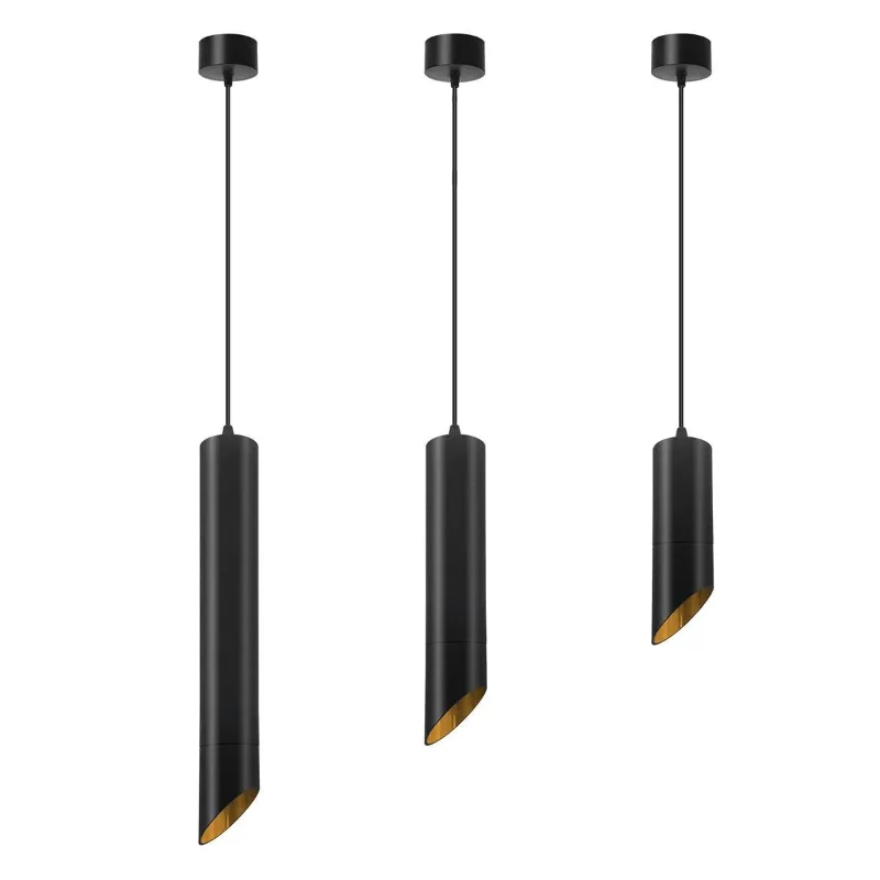 Pendelleuchten schwarz gold | Alumium | gu10 fassung~2612