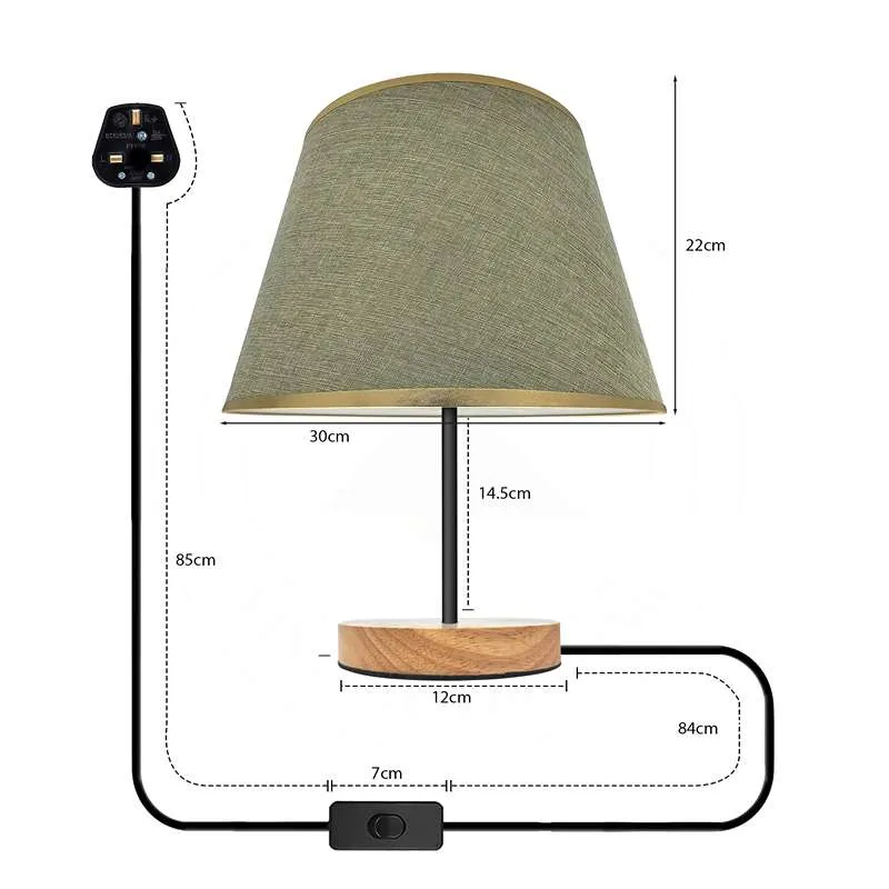 Modern 60W Tischlampen Mit Coolie Lampenschirm~2746
