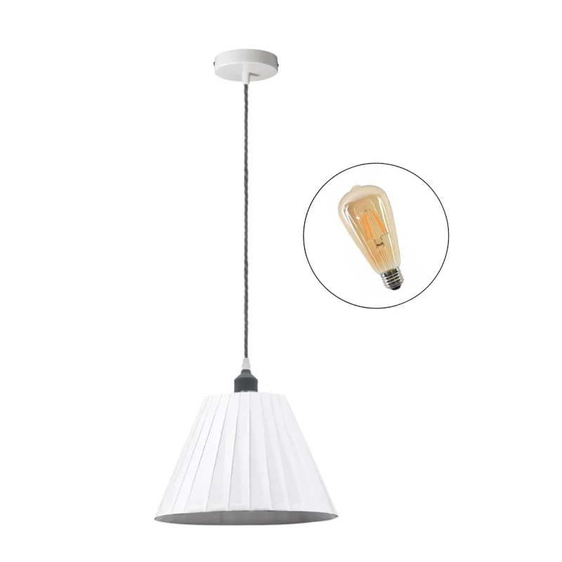 Pendelleuchte decke home decor | Weiß | Ø28cm|E27~2745