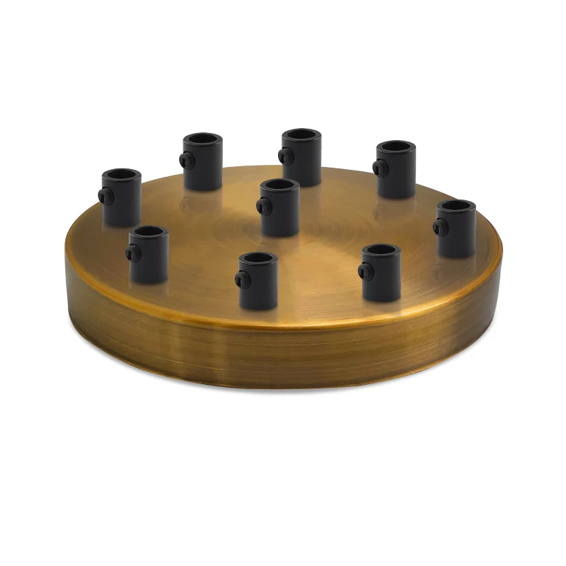 LEDSONE 9-fach Deckenbaldachin Metall - DIY Pendelleuchte ~2689