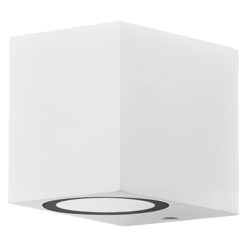 OSRAM ENDURA Classic Square Down Außen-Wandleuchte, weiß, GU10-Sockel (max 35W), kann mit einfacher oder smarter Lampe bestückt werden, Down oder Up/Down Leuchtenvariante, Schutzklasse IP44