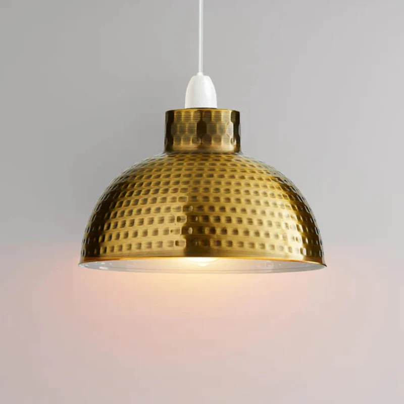 Lampenschirm Industrial – Gehämmertes Metall, 26cm, 5 Farben ~2726