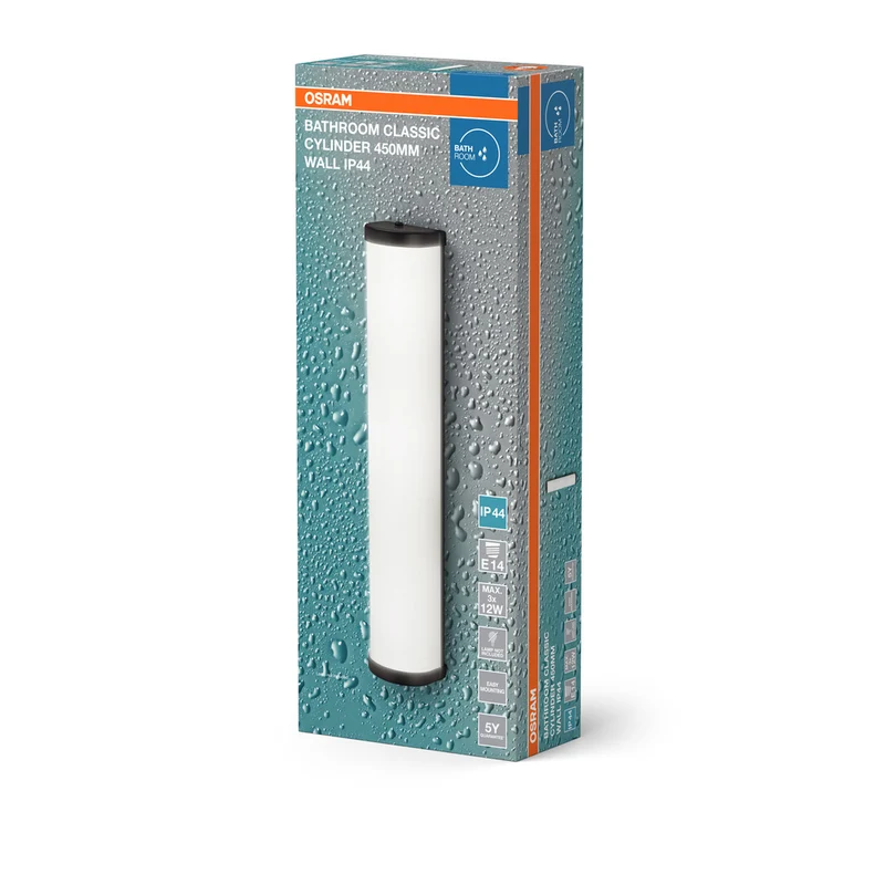 OSRAM CLASSIC CYLINDER Badezimmer-Wandleuchte 455mm, E14