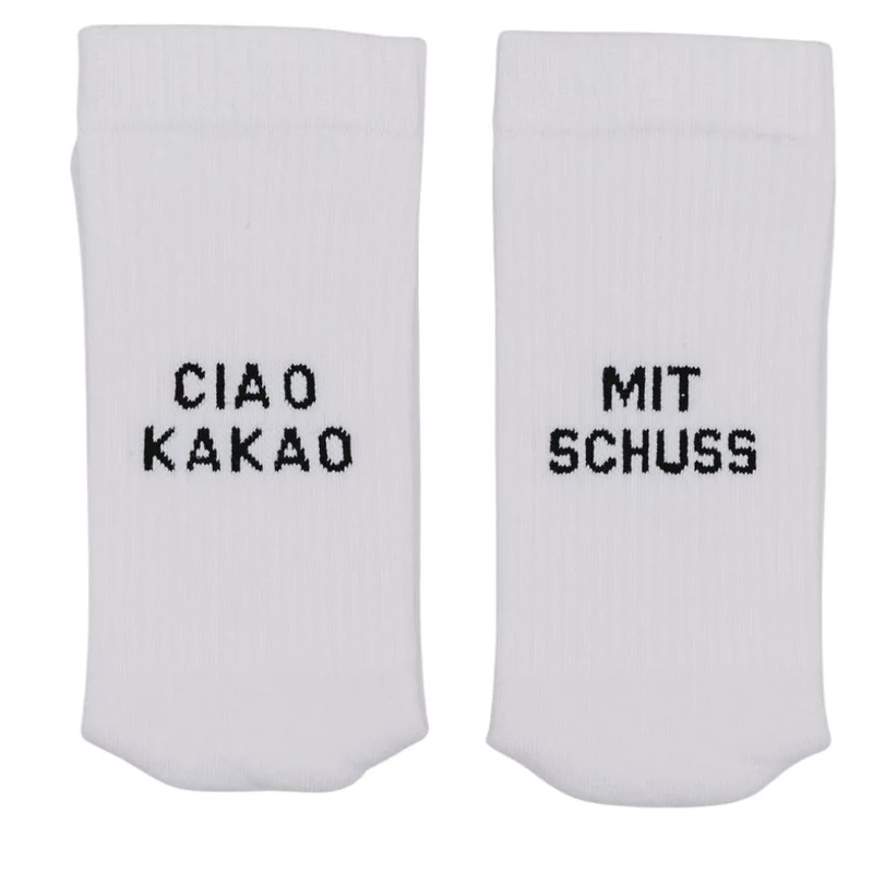 Eulenschnitt Socken weiß Mit Schuss 43-46