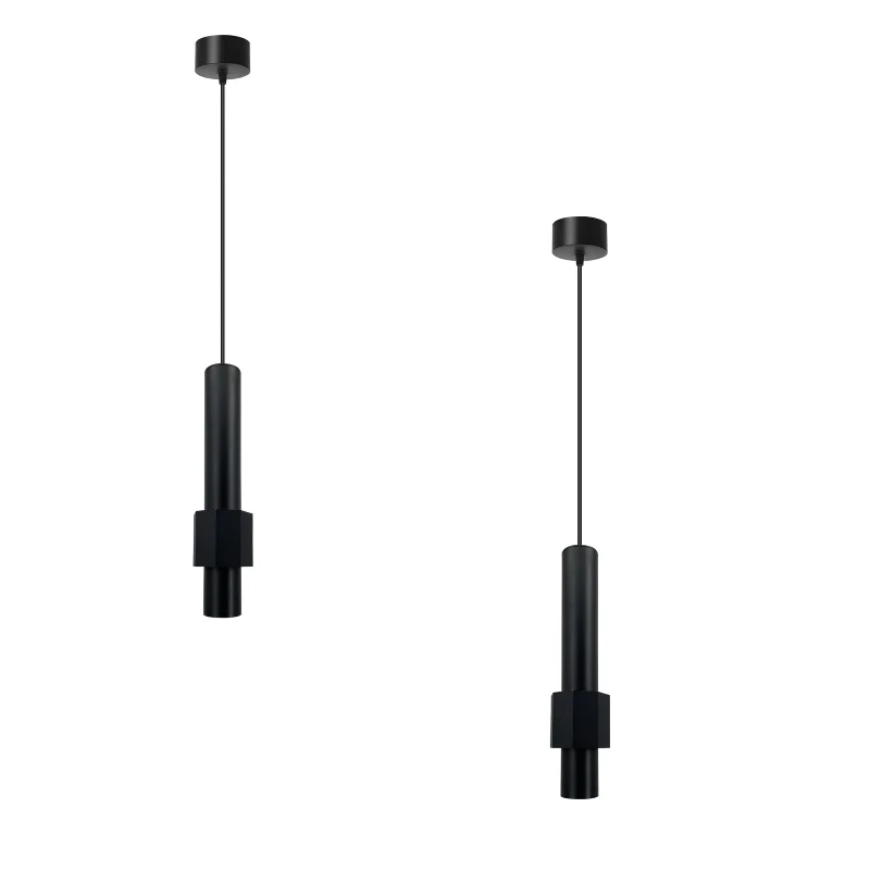 Moderne LED Pendelleuchte 5W Schwarz Höhenverstellbar ~2585