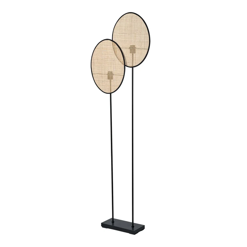 OSRAM DECOR Rattan Dandelion Standleuchte 2XE27 Braun