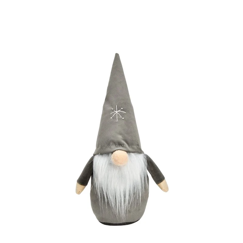 Wichtel Merry Christmas 30 cm grau