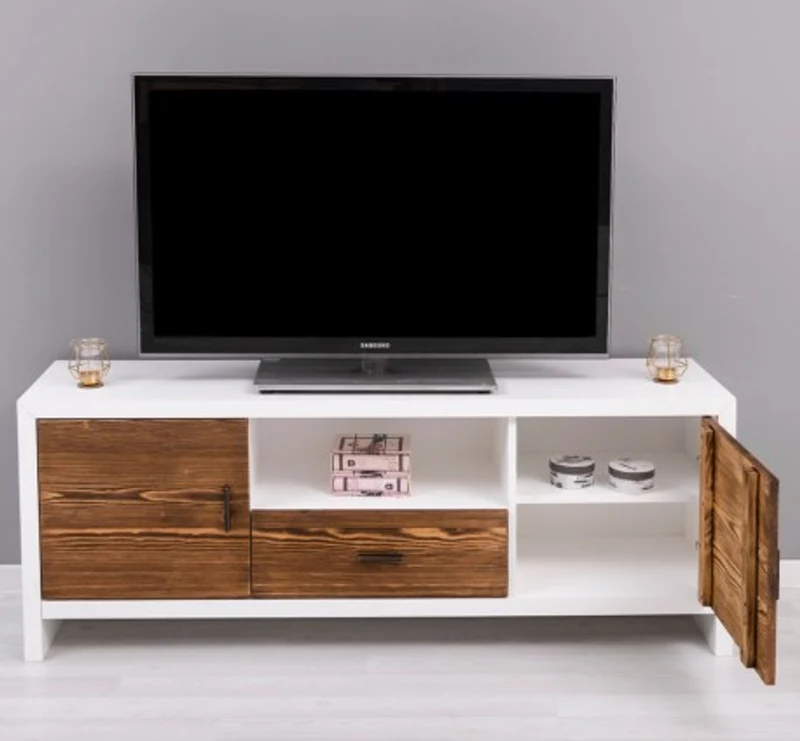 Casa Padrino TV Schrank im Landhausstil mit 2 Türen und 1 Schublade, 160 x 40 x 60 cm