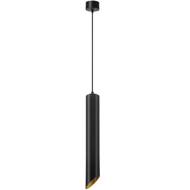 LEDSONE Hängelampe Schwarz Geriffelter Metallschirm ~2593
