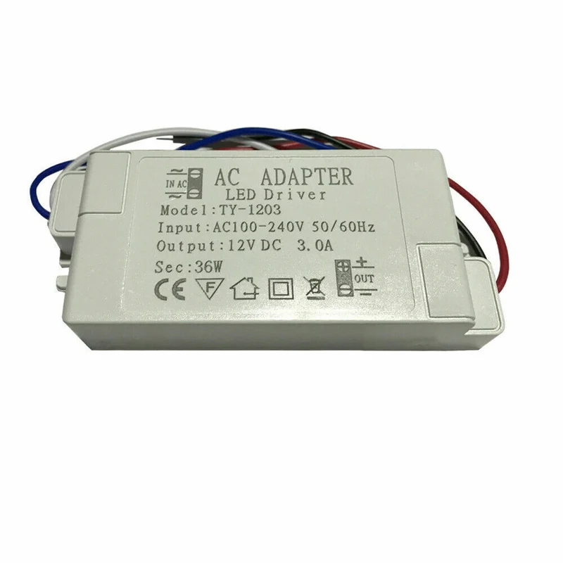 LED Trafo 12V DC 36W, 3A, 110-230V AC, Konstantspannungstransformator~2439