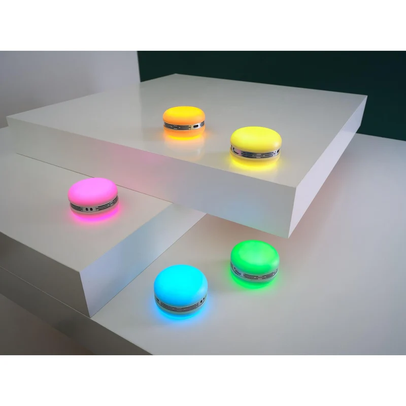 OSRAM Bluetooth SMART+ Macaron Lautsprecher mit Bewegungssteuerung, LED-Licht RGB, Pink