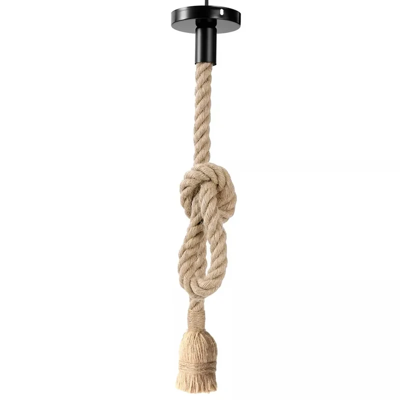 Knoten Hanfseil Pendelleuchte Einfaches Design | 1m & 2m ~2575