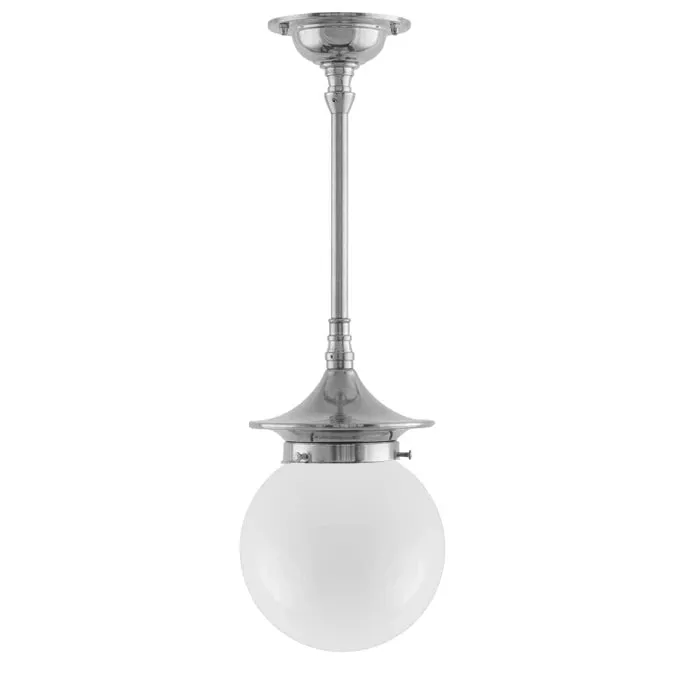 Taklampa - Dahlbergspendel 80 nickel, klotskärm