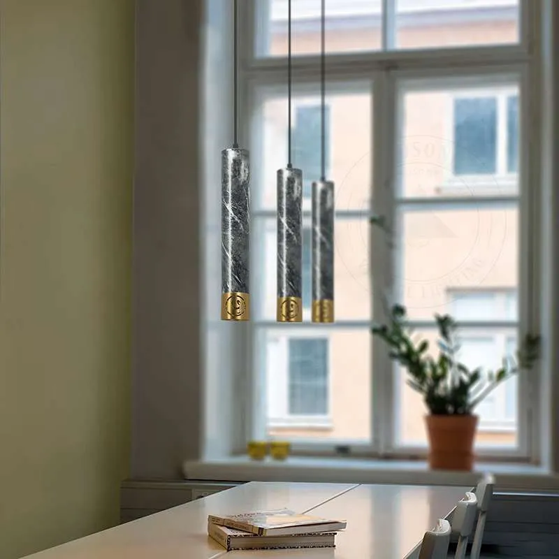 LED Langröhren Pendelleuchte Zylindrische Röhre GU10 Sockel~2628