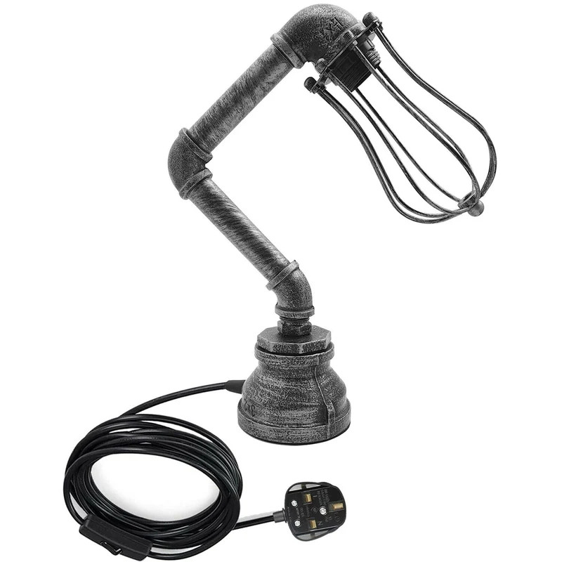 Steampunk Tischlampe Modern Wasserpfeife Rohrlampen~2303