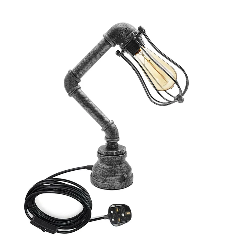 Steampunk Tischlampe Modern Wasserpfeife Rohrlampen~2303