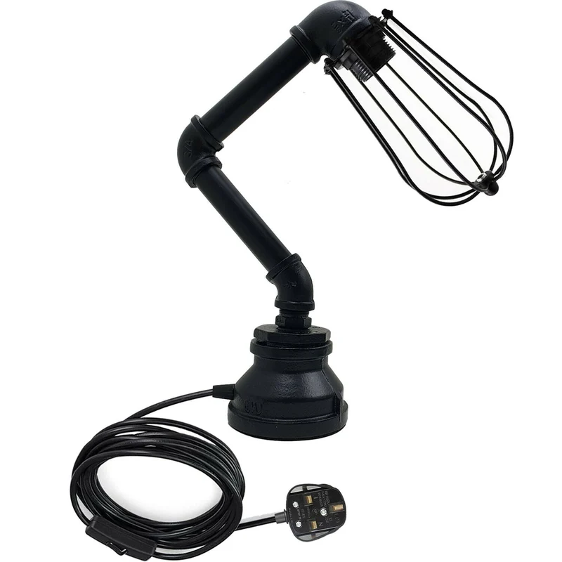 Steampunk Tischlampe Modern Wasserpfeife Rohrlampen~2303