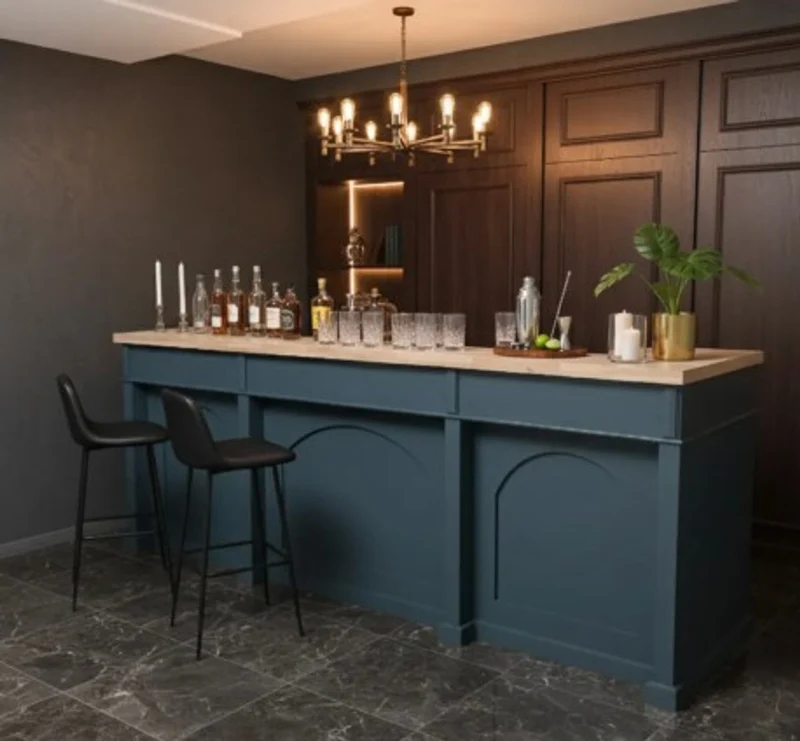 Casa Padrino Theke im Landhausstil, 300 x 80 x 115 cm